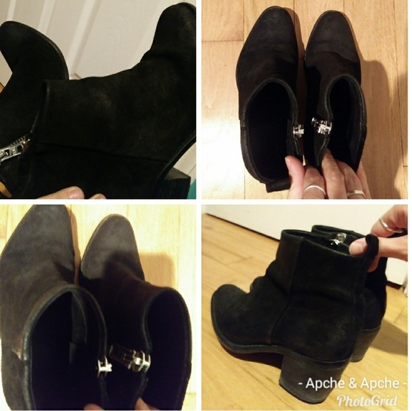 Diesel Chelsea Show pinky ankle black suede boot 7 - Picture 8 of 8